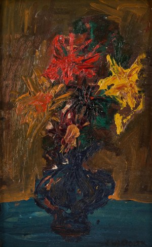 Józef Wasiołek (1921 Smarglin - 2008 Łódź), Kwiaty w wazonie