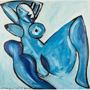 Andrzej Folfas (ur. 1948 Witów na Podhalu), Nude blue, 2004 r.