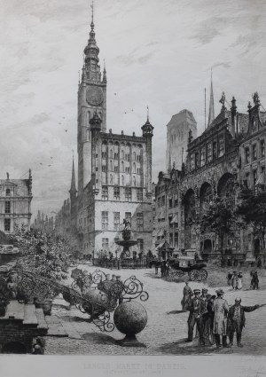 Bernhard MANNFELD (1848-1925), Langer Markt in Danzig (Rathhaus und Artushof)