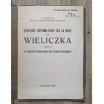[dedykacja autora] Rozen Zygmunt • Quelques informations sur la mine de Wieliczka pour le VII Congres International des Sciences Historiques
