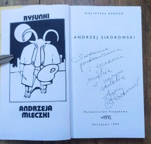Sikorowski Andrzej [Pod Budą] • Biblioteka Bardów [dedykacja autorska]
