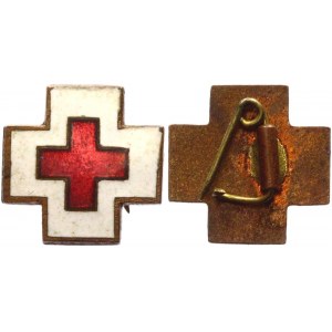 Japan Red Cross Enameled Members Pin 1950