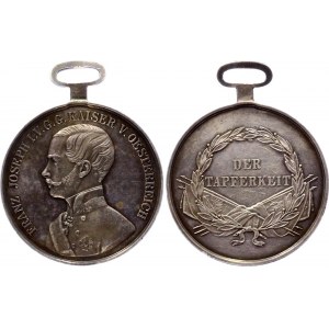 Austria - Hungary Bravery Silver Medal “Der Tapferkeit” 1st Class 1859 - 1866