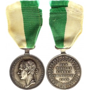 Austria - Hungary Tyrol Defence Commemorative Medal 1848