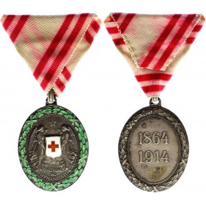 Austria - Hungary Red Cross Silver Medal of Merit 1914 - 1918 WWI