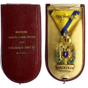 Austria - Hungary Order of the Iron Crown 3rd Class with War Decoration 1914