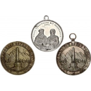 Austria - Hungary Lot of 3 Medals 19th-20th Century