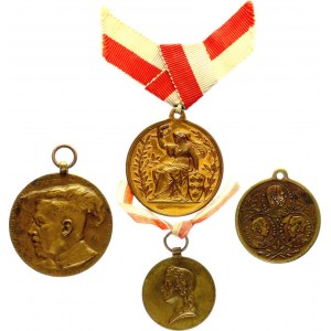Austria - Hungary Lot of 4 Medals 19th-20th Century