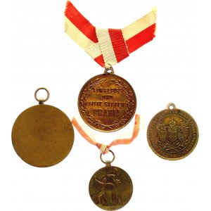 Austria - Hungary Lot of 4 Medals 19th-20th Century