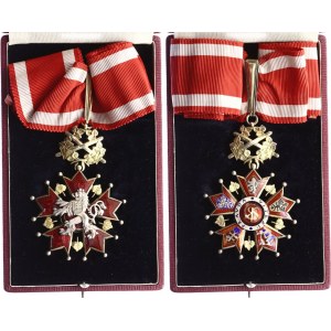 Czechoslovakia Order of the White Lion 3rd Class Commander with Swords 1922