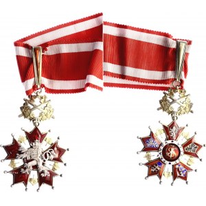 Czechoslovakia Order of the White Lion 3rd Class Commander with Swords 1922