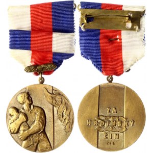 Slovakia Medal of Ministry of Internal Affairs for Heroic Deed 1993
