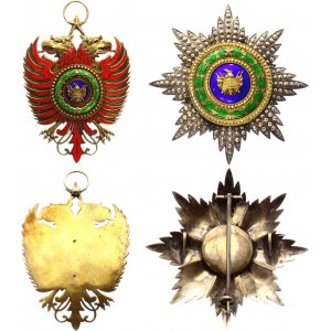Albania Order of Skanderbeg Grand Cross Set 1st Type 1925 - 1940