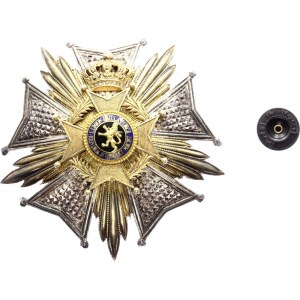 Belgium Order of Leopold II Grand Officer Breast Star 1908