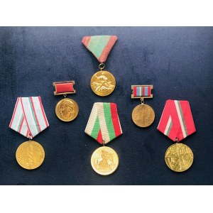 Bulgaria Lot of 6 Medals 20th Century