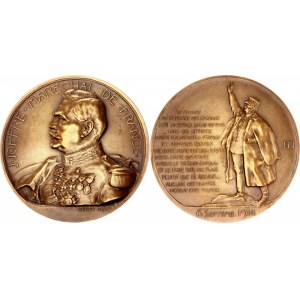 France Bronze Medal Marshal Joseph Joffre 1914 WW1