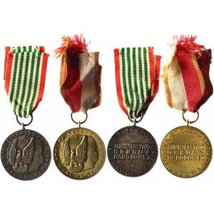 Poland Medals for Merit for National Defence II and III Class 1939 - 1945
