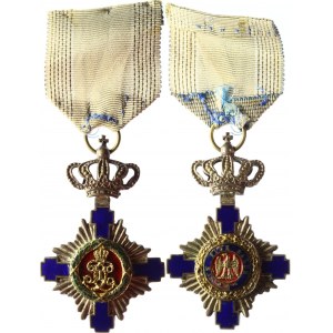 Romania Order Of The Star V Class Knight Civil Division 1920