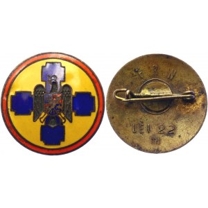 Romania FRN Badge Fascist Party King Carol II Pin 1938
