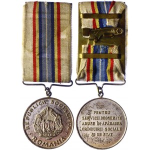 Romania Medal for Special Merit in the Protection of the State & Social System 1969