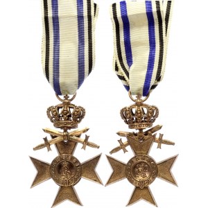 German States Bavaria Merit Cross 3rd Class with Crown & Swords 1913 - 1918