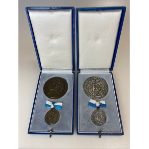 German States Bavaria Set of 2 Medals & Badges Board of Trustees of the Bavarian Employers' Association