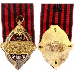 German States Württemberg Medal Fire Service Insignia 1885