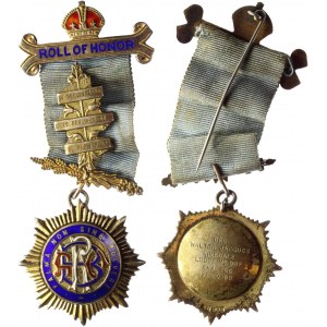 Great Britain Masonic Medal R.A.O.B Roll of Honor 1969