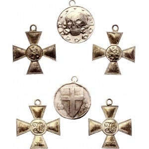 Russia Nicholas II Lot of 3 Imperial Awards Miniature