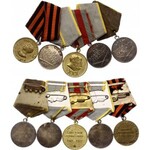Russia - USSR Lot of 5 Medals 1941 - 1945