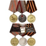 Russia - USSR Lot of 3 Medals 1941 - 1945