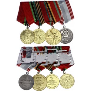 Russia - USSR Set of 4 Medals 1965 - 1985