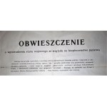 [PLAKAT] Obwieszczenie o wprowadzeniu stanu wojennego