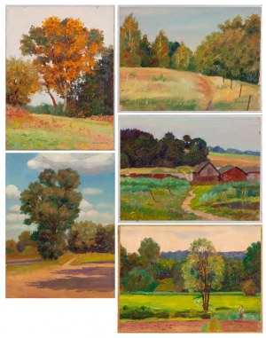 Siergiej NIKIFOROW (1920-2005), Zestaw 5 prac, 2000/2001