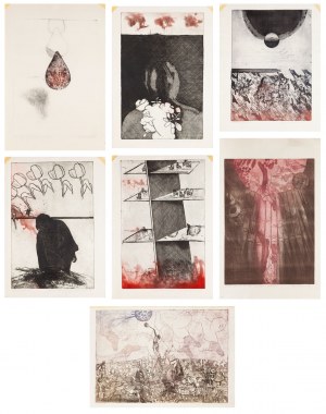 Ewa WIECZOREK (1947-2011), Zestaw 7 grafik, 1971-1973