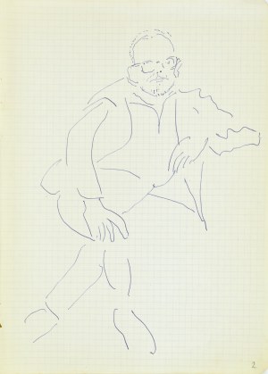 Jerzy PANEK (1918-2001), Autoportret siedzący