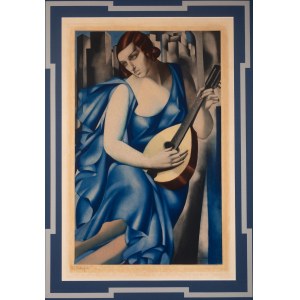 Tamara Łempicka (1898 Warszawa - 1980 Cuernavaca, Meksyk), Kobieta z mandoliną, ok. 1933 r.