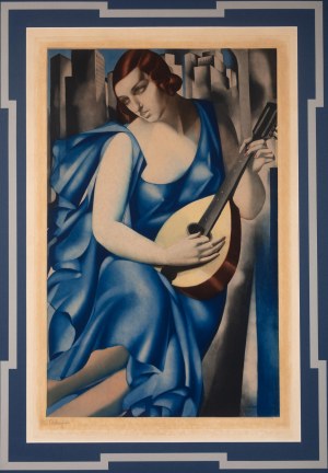 Tamara Łempicka (1898 Warszawa - 1980 Cuernavaca, Meksyk), Kobieta z mandoliną, ok. 1933 r.