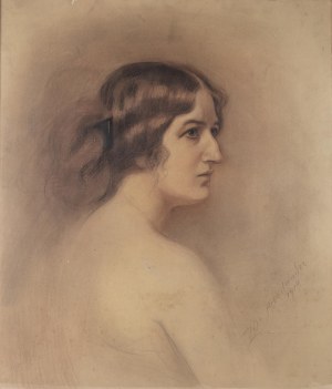 Zofia Atteslander (1874 Luborzyce – po 1928), Portret kobiety, 1914 r.