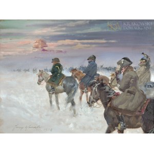 Jerzy KOSSAK (1886-1955), Wizja Napoleona w odwrocie spod Moskwy (1938)