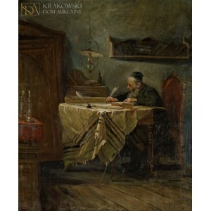 Abraham MESSER (1886-1931), Stary Żyd podczas pisania