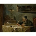 Abraham MESSER (1886-1931), Stary Żyd podczas pisania