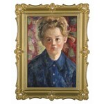 Irena WEISS (1888-1981), Portret kobiety w kobaltowej bluzce (1971)