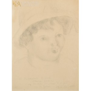 Tadeusz MAKOWSKI (1882-1932), Dziewczynka w kapeluszu (1927)