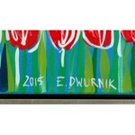 Edward DWURNIK (1943-2018), Czerwone tulipany (2015)