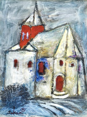 Eugeniusz TUKAN - WOLSKI (1928-2014), Przed kościołem