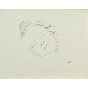 Wojciech WEISS (1875-1950), Das Gesicht eines schlafenden Kindes