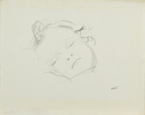 Wojciech WEISS (1875-1950), Buzia śpiącego dziecka