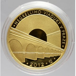 5000 Kč 2012 Negreliho viadukt, plexi pouzdro, etue, karta