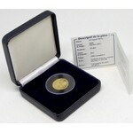 Francie.  10 let zavedení Eura 2002 - 2012. Dominanty Paříže, mince, opis / mapa Evropy, opis. Au 0.585 (2,02 g) 18 mm...